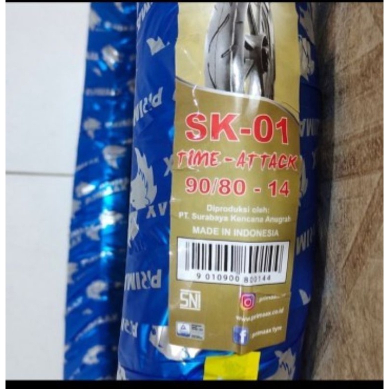 Ban Primaax SK01 90/80-14 Non tubles/Ban Belakang Donat Vario 150/Ban Belakang Beat Pop/Ban Belakang Donat Mio Soul GT/Ban Belakang Donat Nex