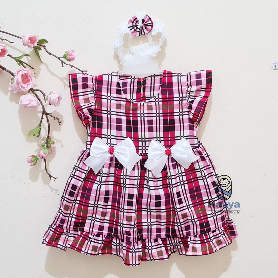 [P-032] Dress Bayi (0-6 bulan) / Setelan Bayi Perempuan Motif flower