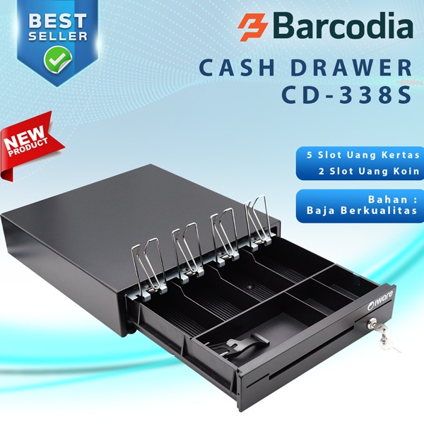 Cash Drawer Mini 37X33 - CD338 - LACI KASIR RJ11 LACI UANG KASIR