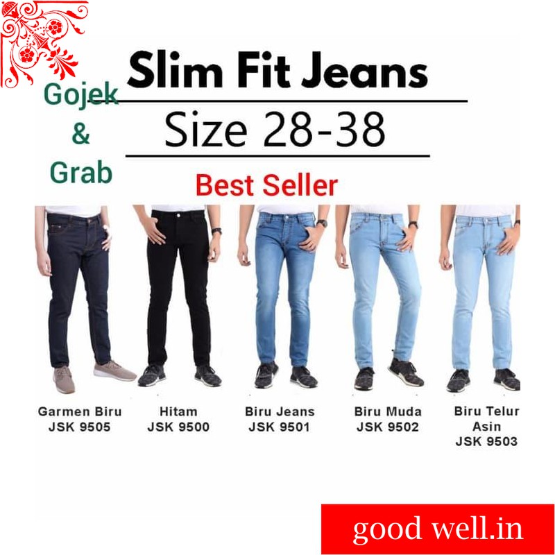 CELANA JEANS PRIA SKINNY PANJANG SLIM FIT BIG SIZE TERBARU IMPORT