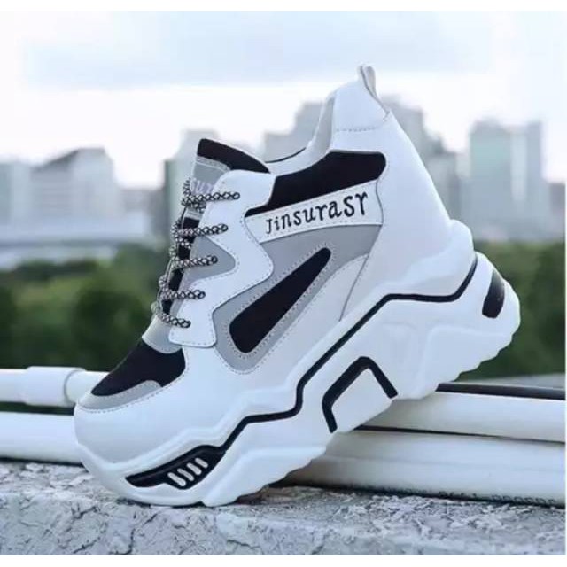 Sepatu Wanita Sneakers Tali Gaya Korea Jinsurast Spatu Snekers Korean Style Shoes Shoe Seoatu Perempuan FSH146 Cladiva