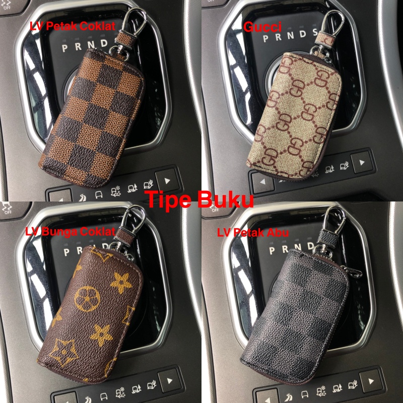 Gantungan Motif LV GUCCI Dompet Kunci Kulit Sintentis Premium Series