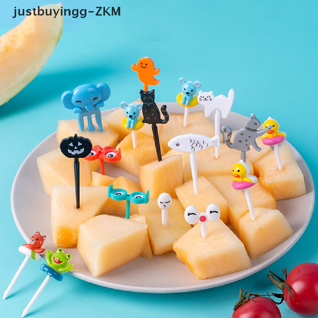 [justbuyingg- enough stock ] Bento Vegetable Crockery Cute Mini Toddler Children Fruit Forks Toothpicks [zkm]