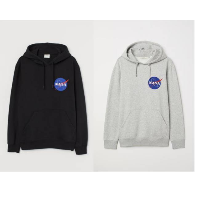 nasa grey hoodie h&m