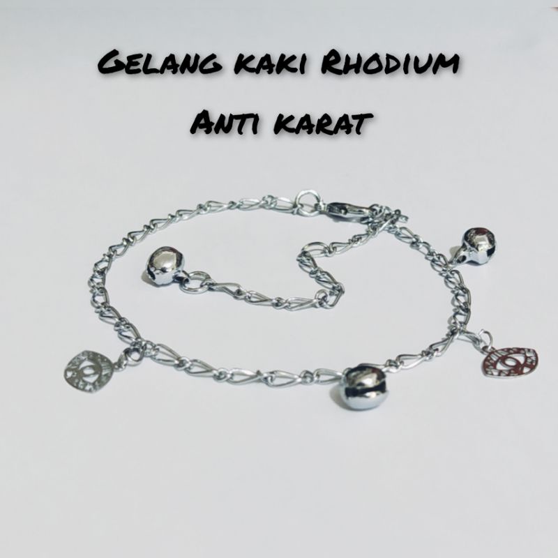 Gelang Kaki Gengge Gelang Tangan Wanita Rhodium Anti Karat