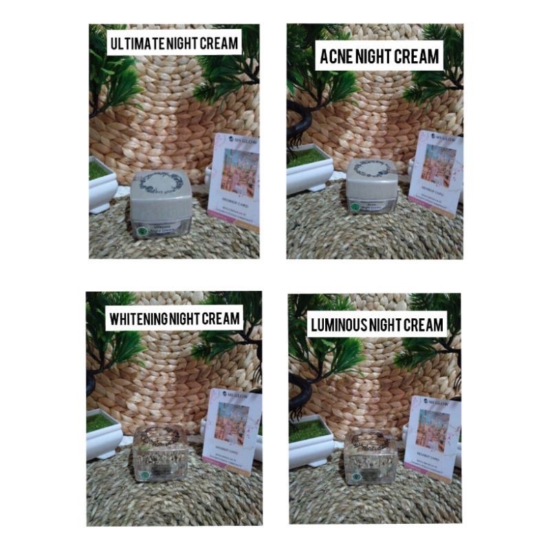 MSGLOW / MS GLOW / MS GLOW ORIGINAL / MS GLOW ORIGINAL NIGHT CREAM / CREAM MS GLOW WHITENING , ACNE