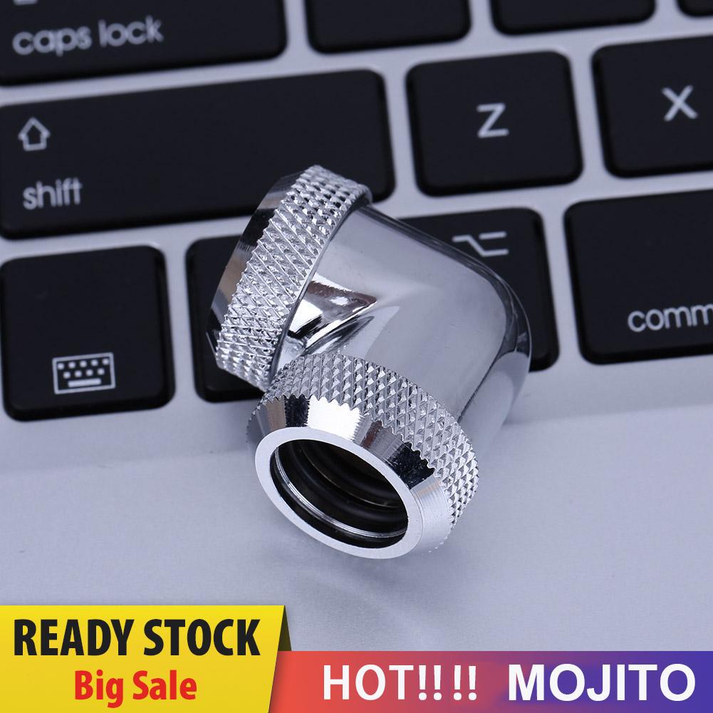 MOJITO 14mm OD G1/4 Inner Thread 90 Degree Tube Connector for PC Water Cooling