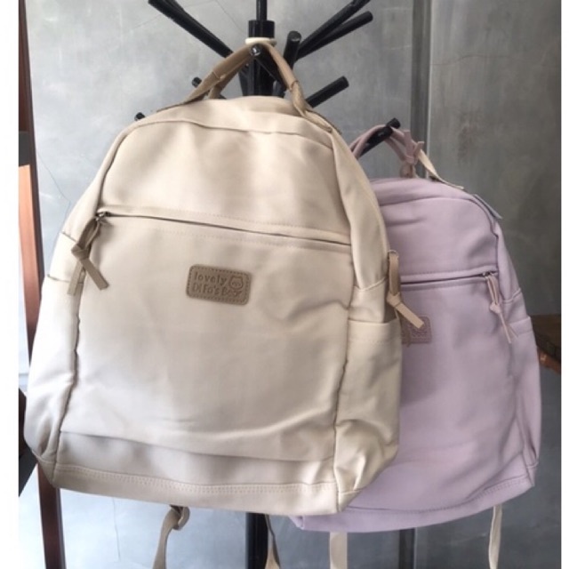 Tas ransel Pastel Maru Korean backpack Import polos Tas sekolah laptop lucu kuliah remaja perempuan ulzzang