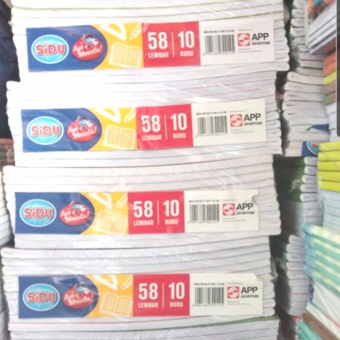 

Menakjubkan Buku Tulis Sekolah Sidu 58 Lembar ( 10 Buku ) Murah