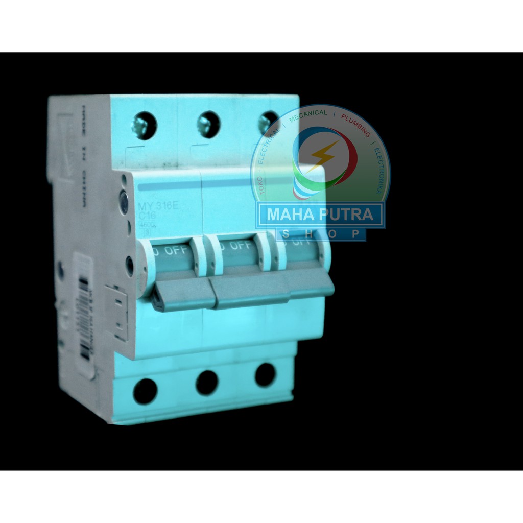MCB 3 PHASE 16 AMPERE MERK HAGER. MINIATURE CIRCUIT BREAKER