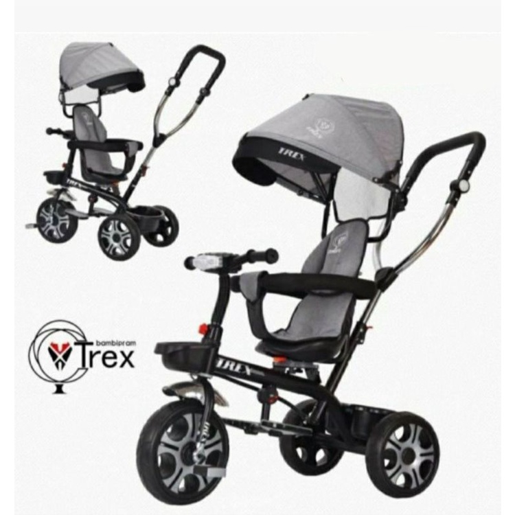 Sepeda Roda Tiga Anak Stroller Trex TC3-3 Kereta Dorong Tricycle Mirip Iora Exotic Stroler SNI-2