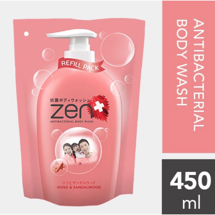 Jual ZEN ANTI BACTERIAL BODY WASH SHISO SANDALWOOD SULPHUR SABUN CAIR