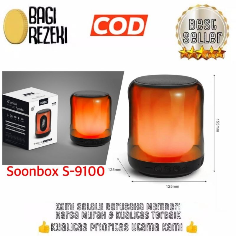 Speaker Bluetooth Soonbox S9100 Sounbar / Speker Wireless Full Bass/ Spiker soonbox S9100