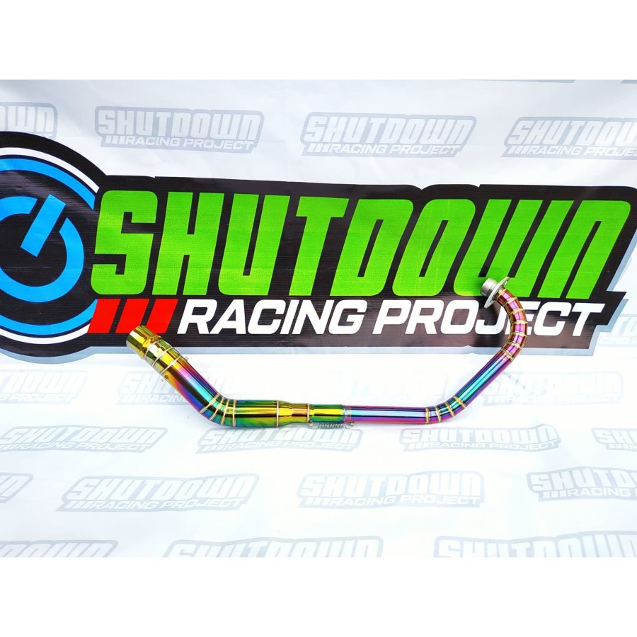 Pipa Leher Knalpot Racing Vixion New - Vixion Old Rainbow Stainless VX