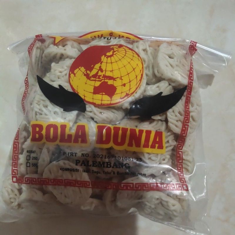 Kerupuk / Kemplang Mentah kualitas Premium Bola Dunia