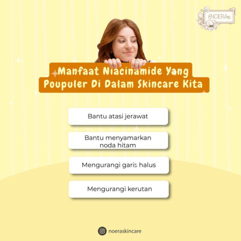 NOERA SKIN LIGHTENING CREAM NIACINAMIDE &amp; CICA EXTRA KRIM PEMUTIH KETI