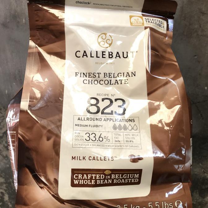 

✅Sale!! 2,5 KG Callebaut Milk 33% / Callebaut 823 Chocolate Milk Couverture