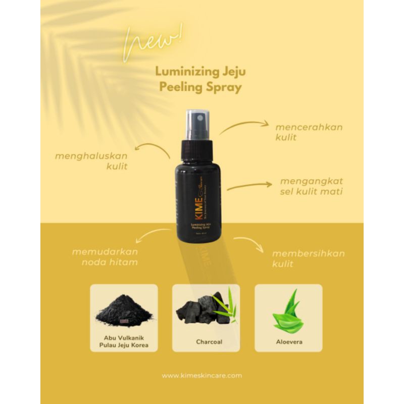 KIME LUMINIZING JEJU PEELING SPRAY PENGHILANG DAKI