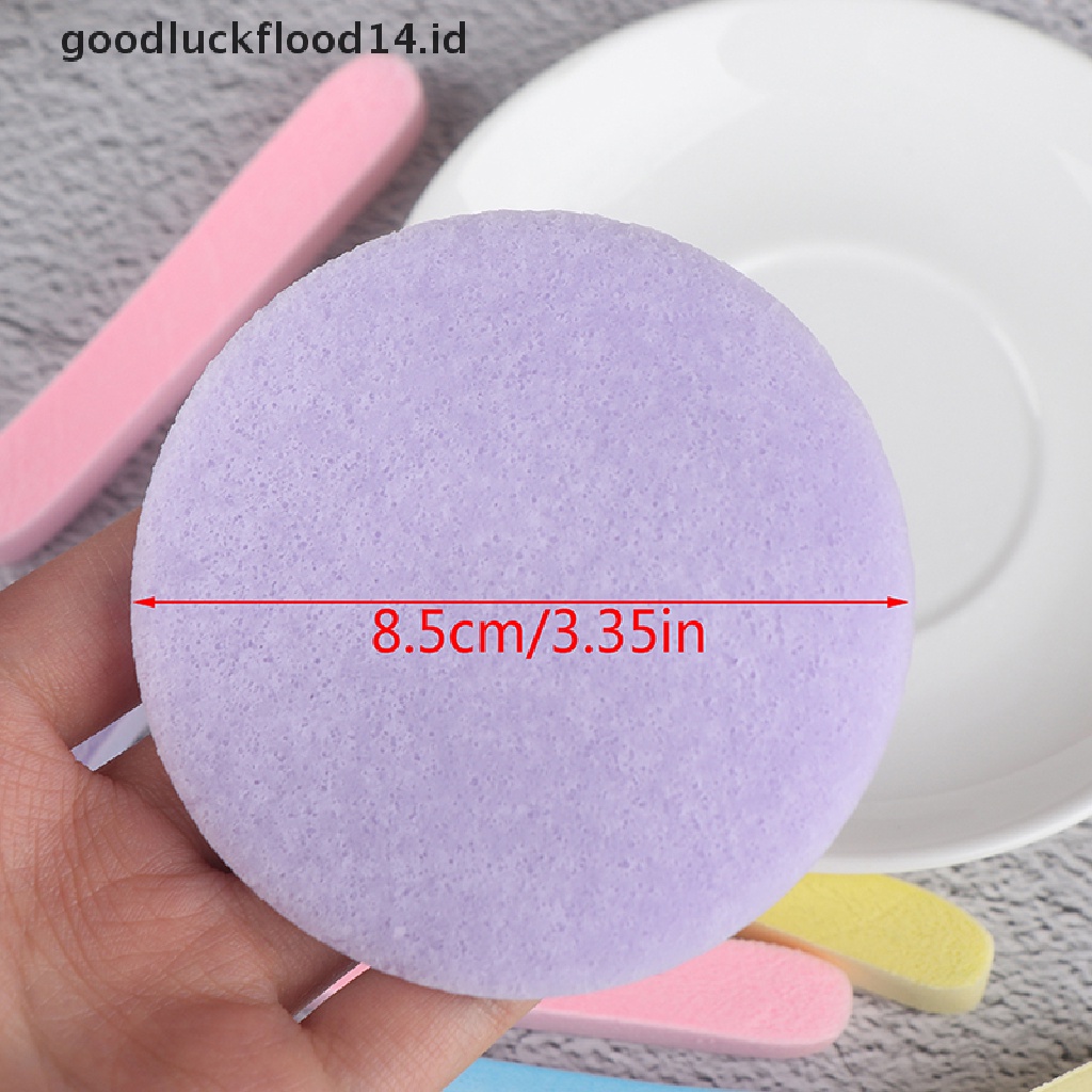 [OOID] 12pcs Compressed Facial Clean Wash Puff Face Cleansing Sponge Stick Skin Pad ID