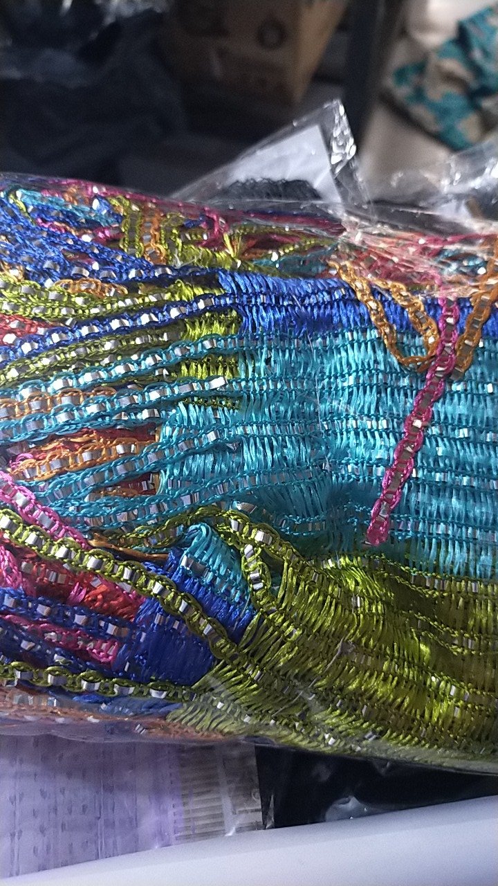 Tirai Benang Gliter Pintu / Jendela - Rainbow Terang / Tirai Rainbow Glitter