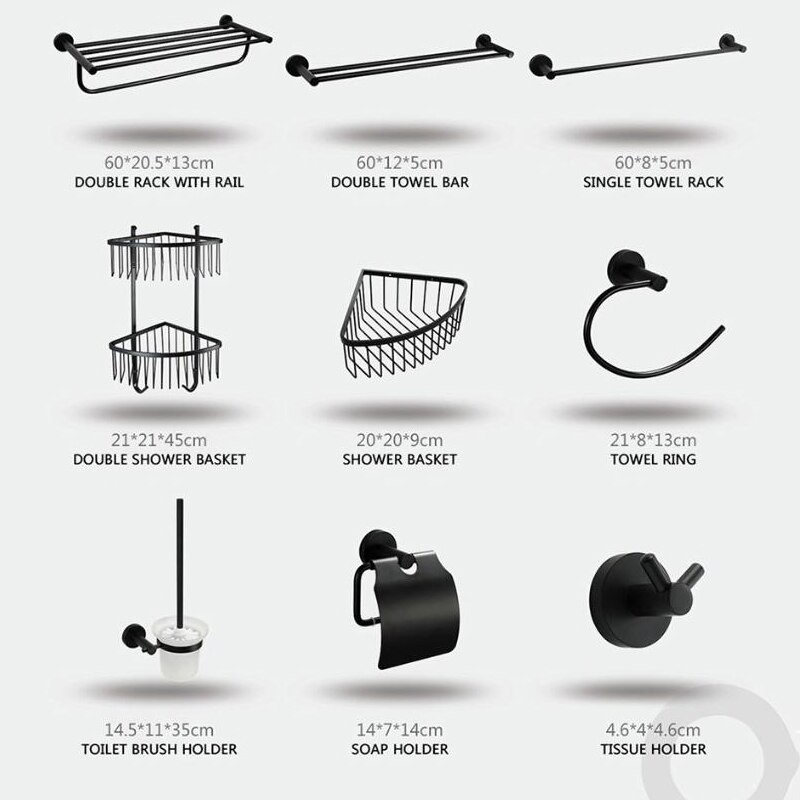 GAPPO Towel Bars Bathroom Towel Holder Hanger Bath Accessories Stainless Steel Towel Rack Towel