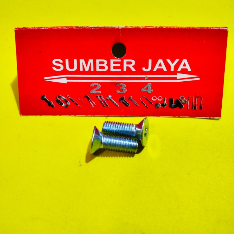 Baut JF 5 x 15 putih TERMURAH