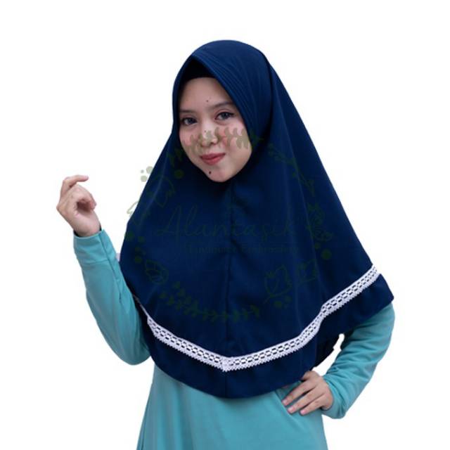 Alantasik - jilbab pet antem aira renda lace hijab hijab instan R.17