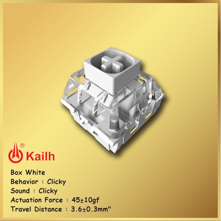 Kailh Box White Mechanical Switch Clicky Switch Switches Keyboard