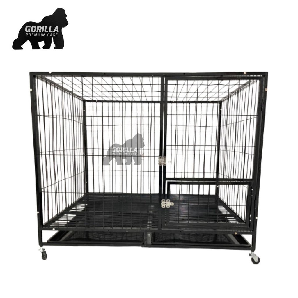 Kandang Anjing Besi Hollow Super Tebal Size 125x95x110