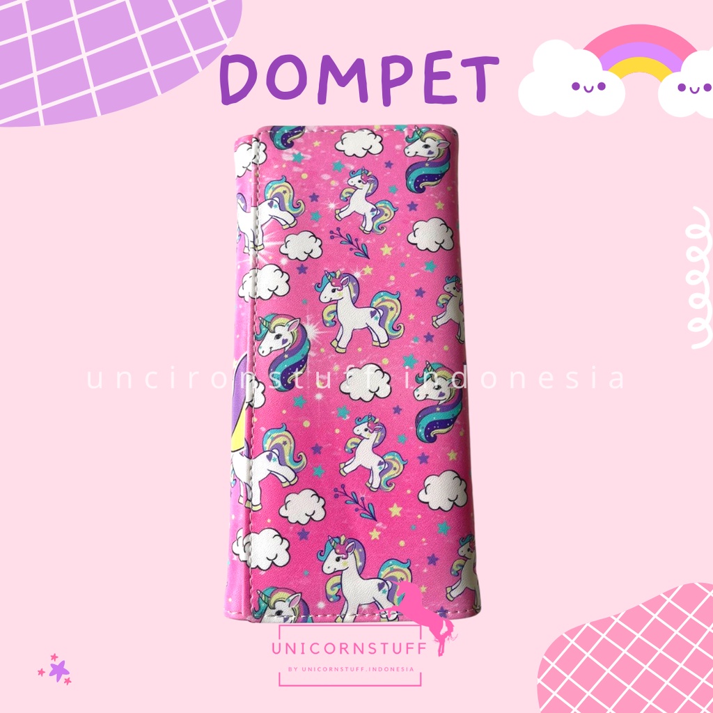 Dompet Panjang Unicorn Anak Kado Hadiah Cewek Perempuan Lucu Karakter