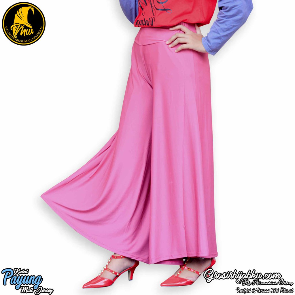 kulot payung / kulot jersey / kulot wanita / kulot panjang / kulot polos