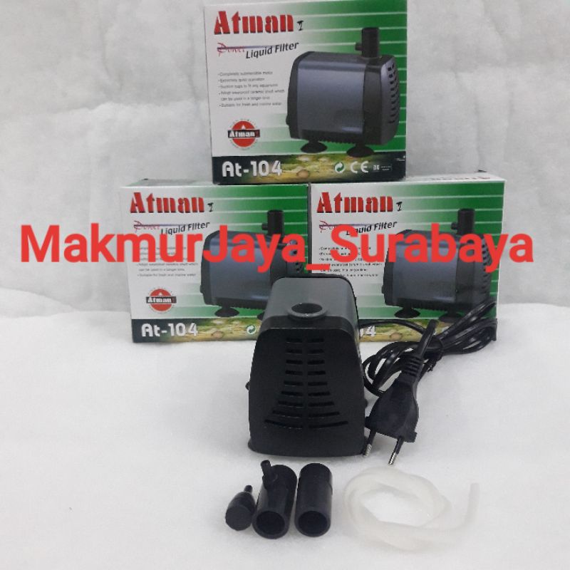 Pompa Air  ATMAN 104 / AT104  untuk Aquarium atau kolam