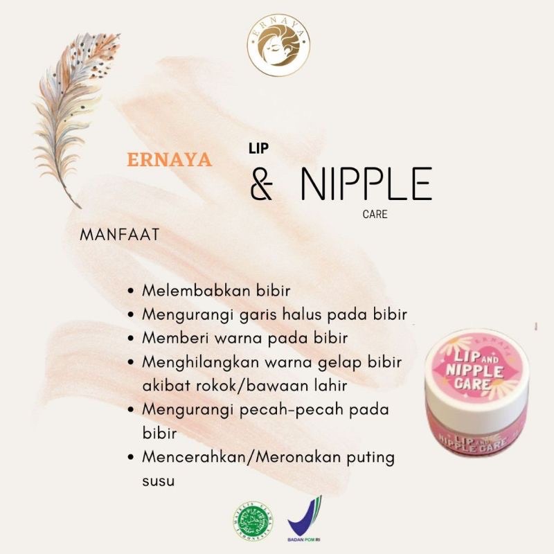 ERNAYA CREAM PEMERAH PENCERAH BIBIR DAN PUTING PERMANEN BPOM / LIP AND NIPPLE CARE