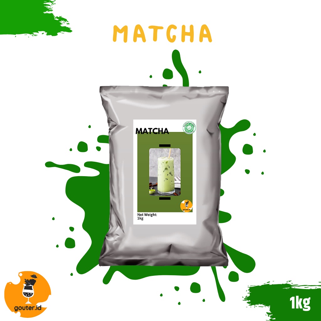 BUBUK MINUMAN RASA MATCHA 1KG / SERBUK MINUMAN ANEKA RASA / BUBUK MINUMAN KEKINIAN / MINUMAN INSTAN / BOBA DRINKS