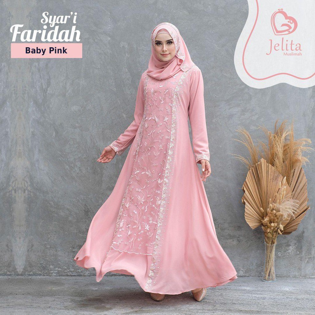 FARIDAH DRESS JELITA MUSLIMAH GAMIS PESTA