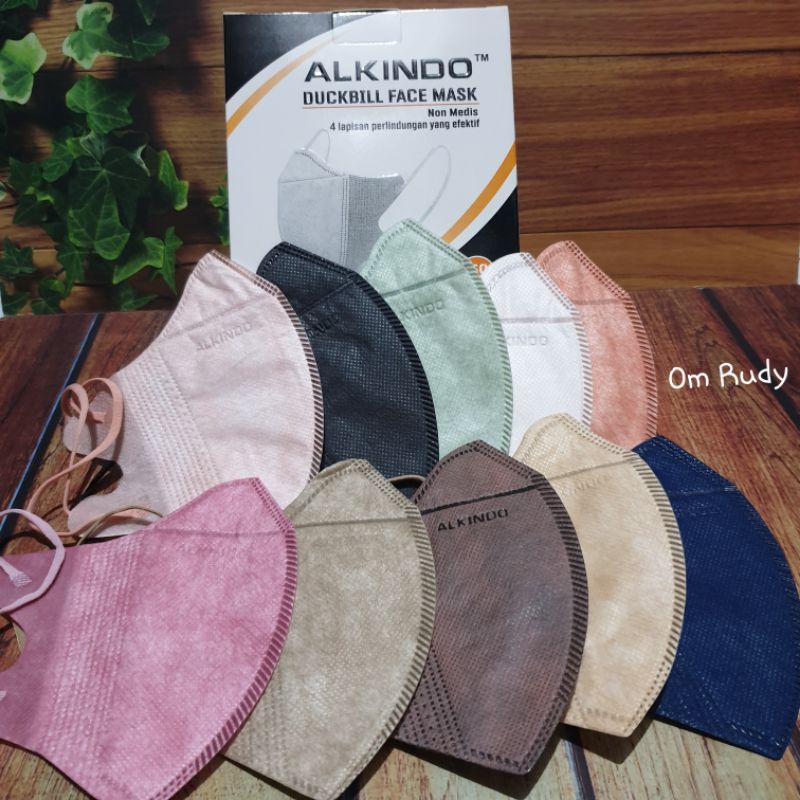 Masker Duckbil Duckbill Dakbil Alkindo Warna Warni Pink Nude Ungu Violet Gold Orange Nude Hijau Tosc