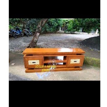 Bufet Bupet tv meja konsol pajangan lemari alamari tempat tv minimalis kayu jati