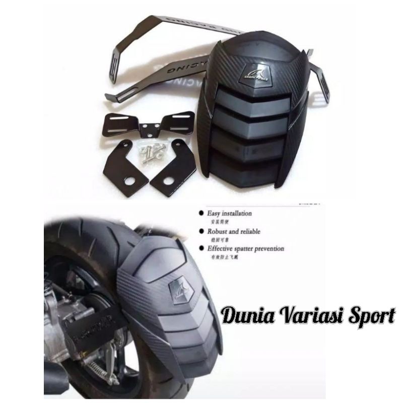 Mud Guard Shark Power Universal R15,Xabre,Vixion,R25,MX King,Cbr150r,Cb150r,Ninja 250