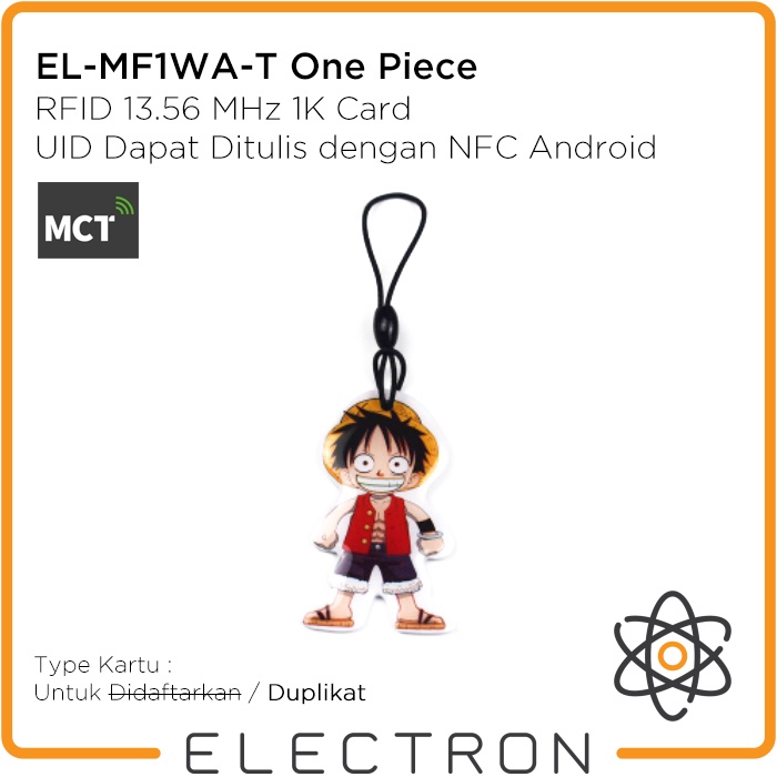 

EL-MF1WA-T One Piece RFID 13.56MHz Clone UID Tag NFC Keyfob duplikat Via Android Mifare Classic Tools MCT