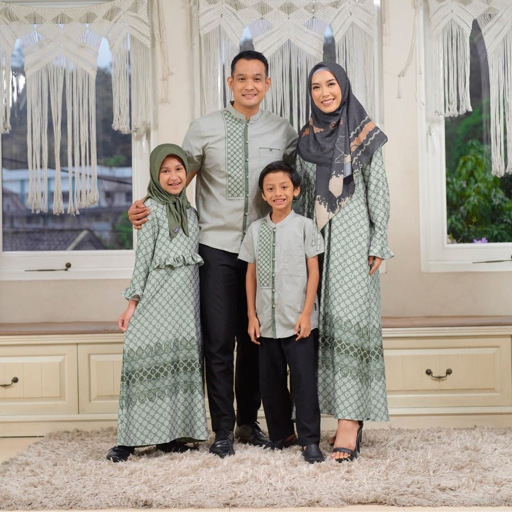 Elzatta Seragam Sarimbit Keluarga Gamis Anak Perempuan Baju Koko Anak Laki-laki - Sarimbit Shaula