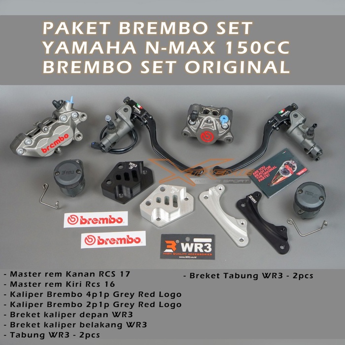Paket Brembo Set Yamaha Nmax 150 CC Brembo Set Original Medium (Kode A 005))