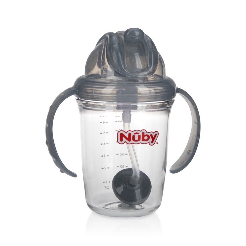 nuby tritan flip-it weighted straw cup