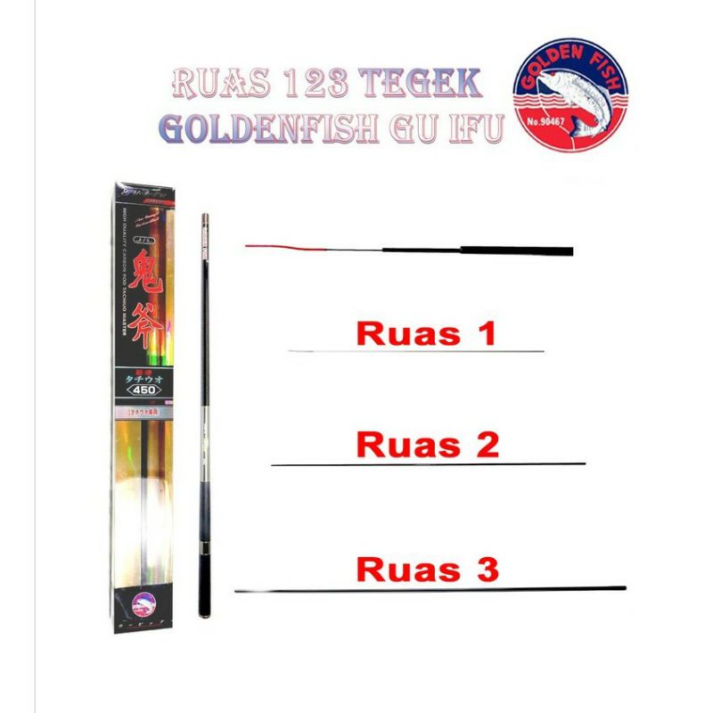 Ruas Tegek Golden Fish No 1 2 3 4 5 6 original part