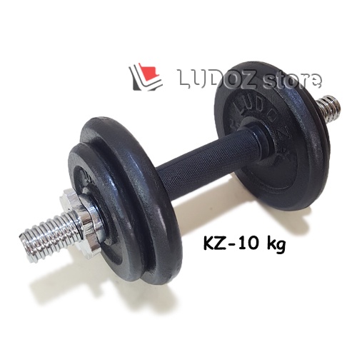 Dumbbell set KZ 10kg paket barbel barbell dumbell 10 kg stik bar KETTLER grip Rubber karet LUDOZ lat