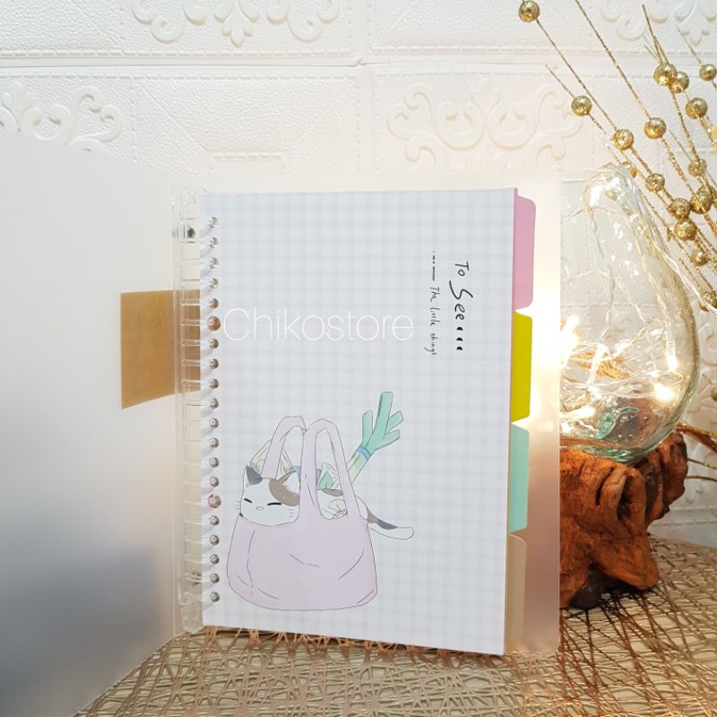 

Buku Binder A5 Loose Leaf Note Book Import motif cantik 1A sampai 1D dan 2A sampai 2D