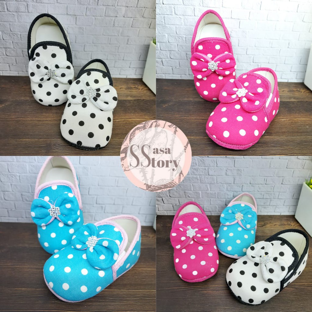 SEPATU PREWALKER POLKADOT ANAK PEREMPUAN FP02