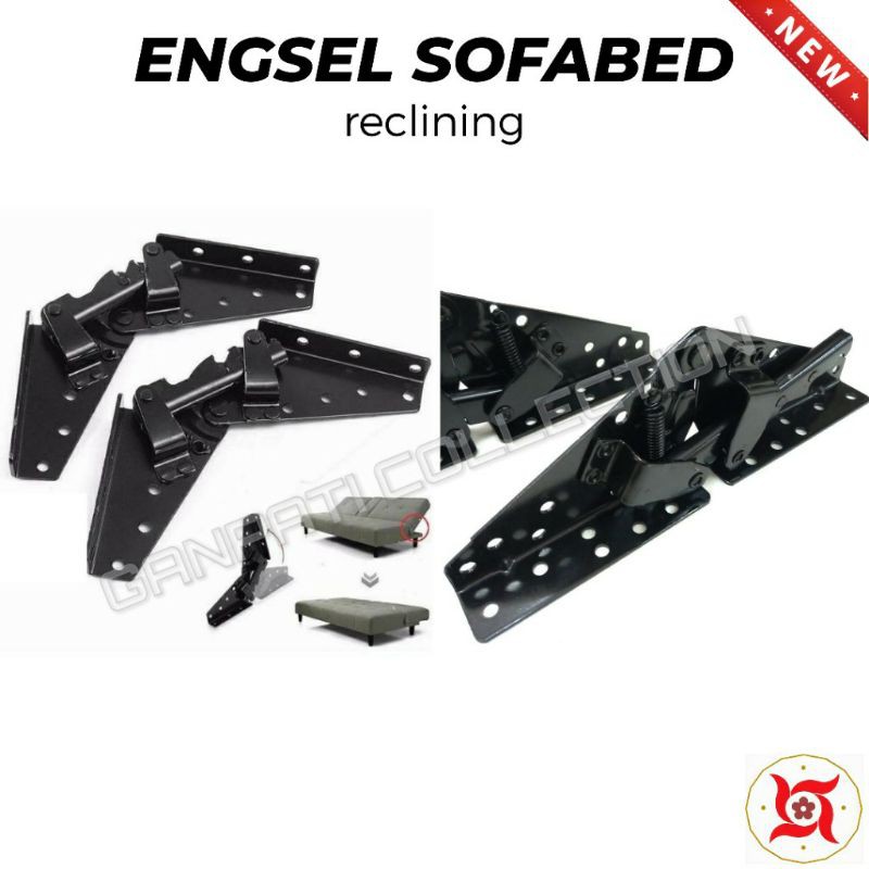 Engsel Lipat Sofa bed Sofabed / Engsel Reclining Reklening Hitam / Bracket Sofabed Reklening UK. 26C