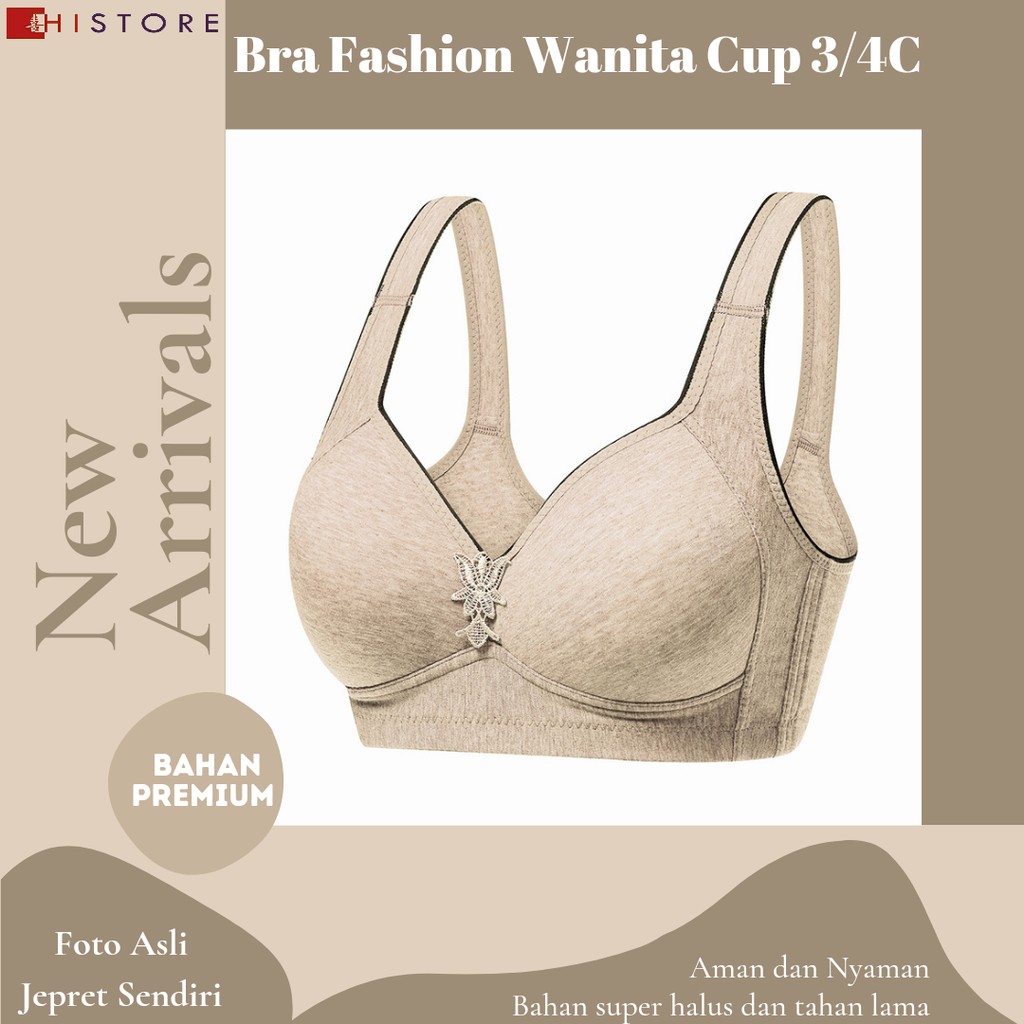 [HI]Bra BH JUMBO CUP 3/4C Fashion Wanita Bra wanita Premium Busa Tipis Tanpa Kawat Sangat Nyaman 108