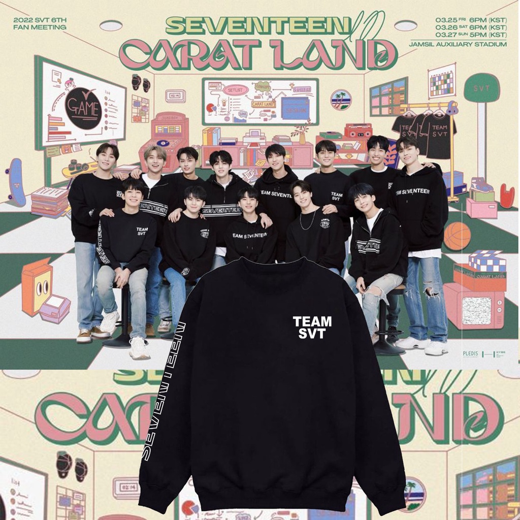 Sweater basic seventeen team svt seventeen