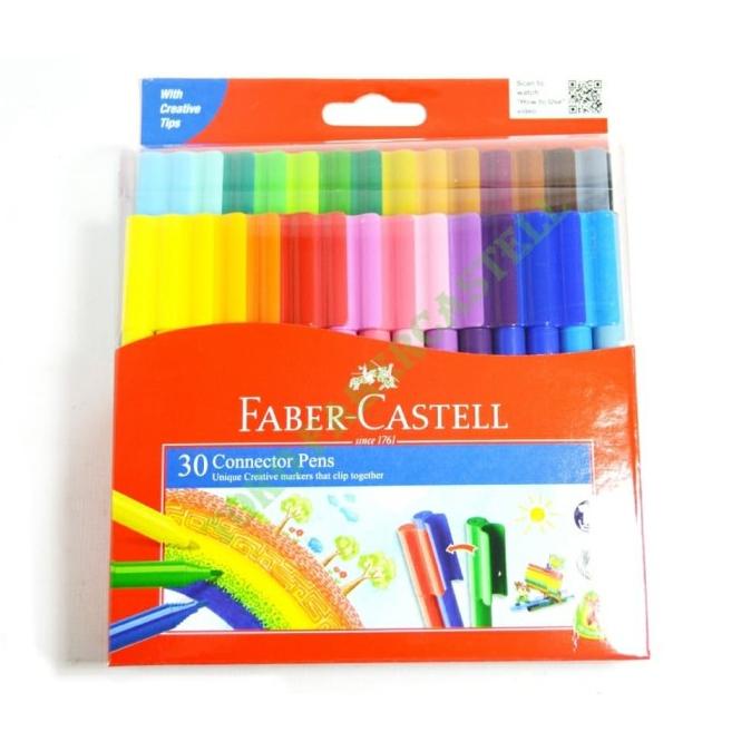 

(BISA COD) Connector Pen 30 Warna Faber Castell DISKON Kode 1147